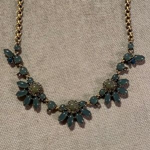 J. Crew Blue Flower Necklace NWT